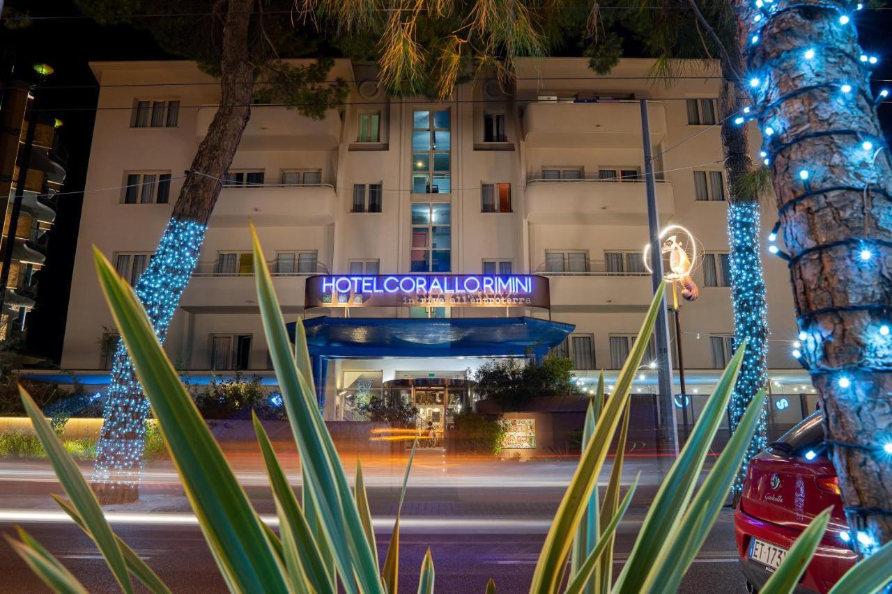 Hotel Corallo Rímini Exterior foto